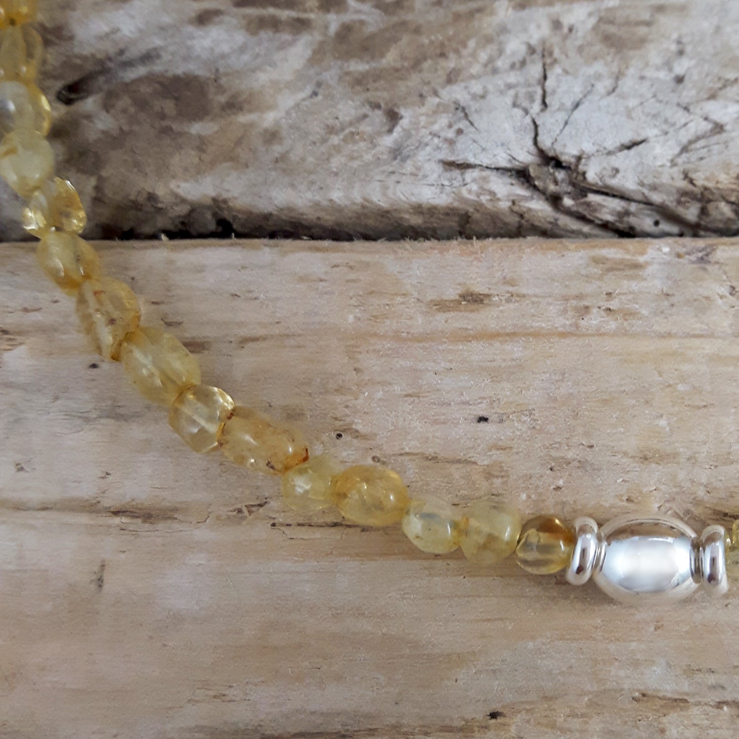 Viva Orb Citrine Birthstone Necklace