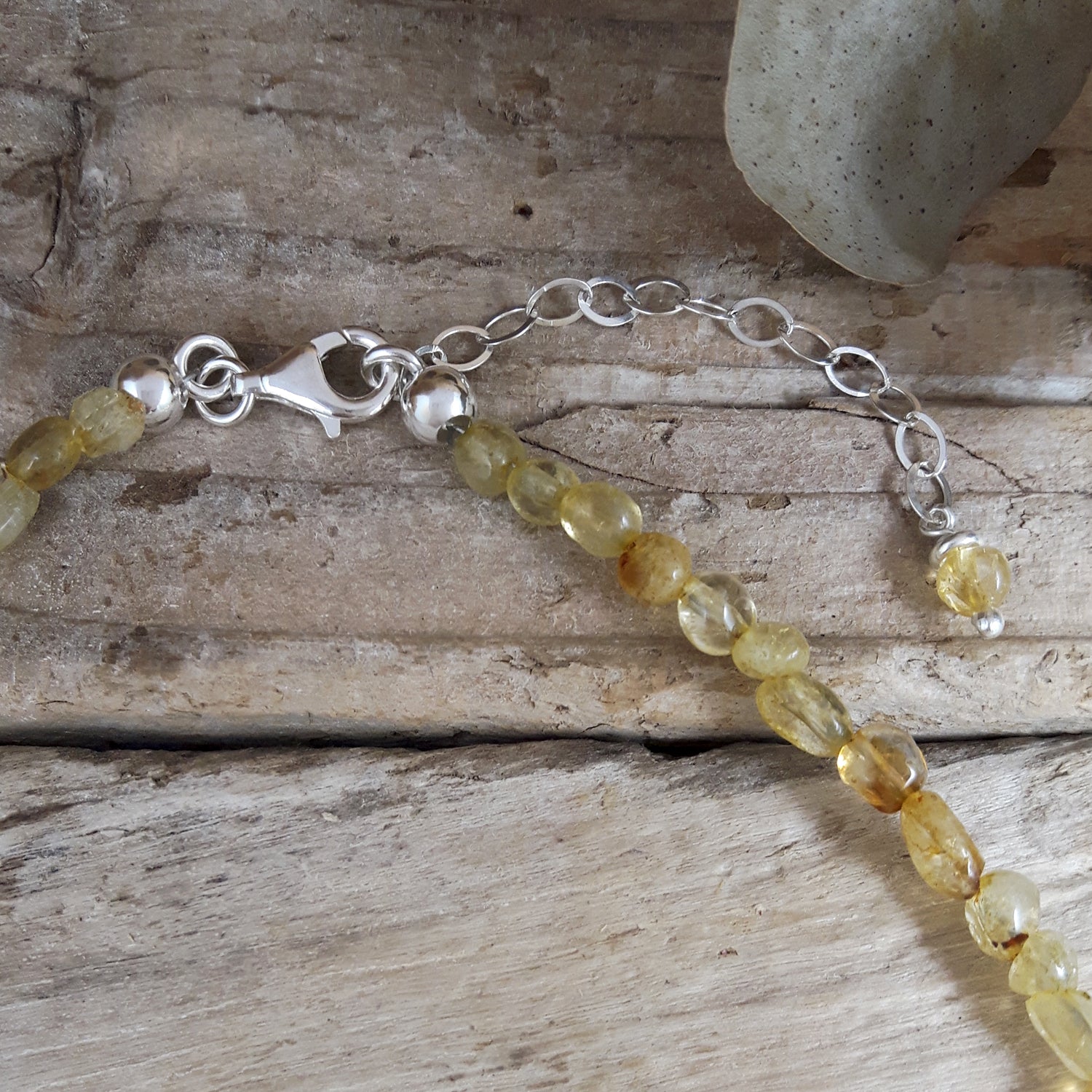 Viva Orb Citrine Birthstone Necklace