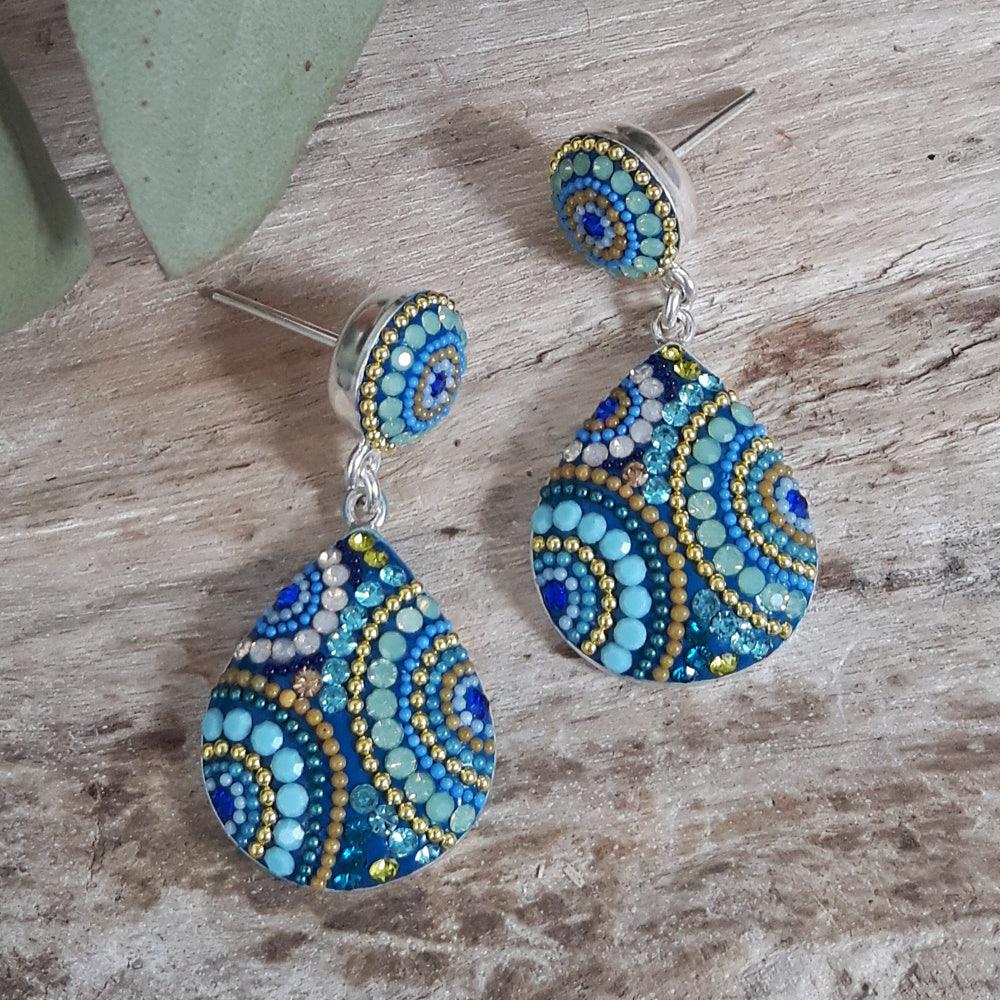 Allegra Amalfi Dream Double Drop Stud Earrings
