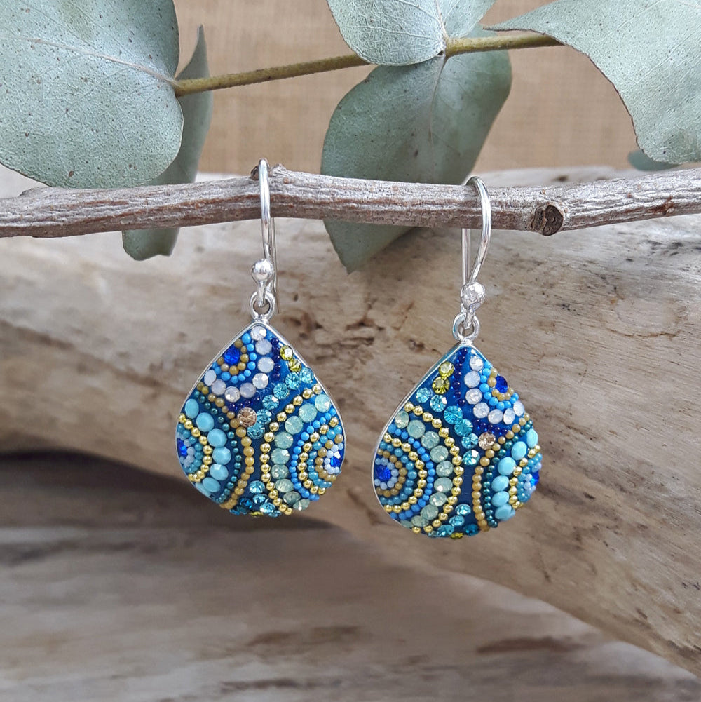 Allegra Amalfi Dream Teardrop Drop Earrings