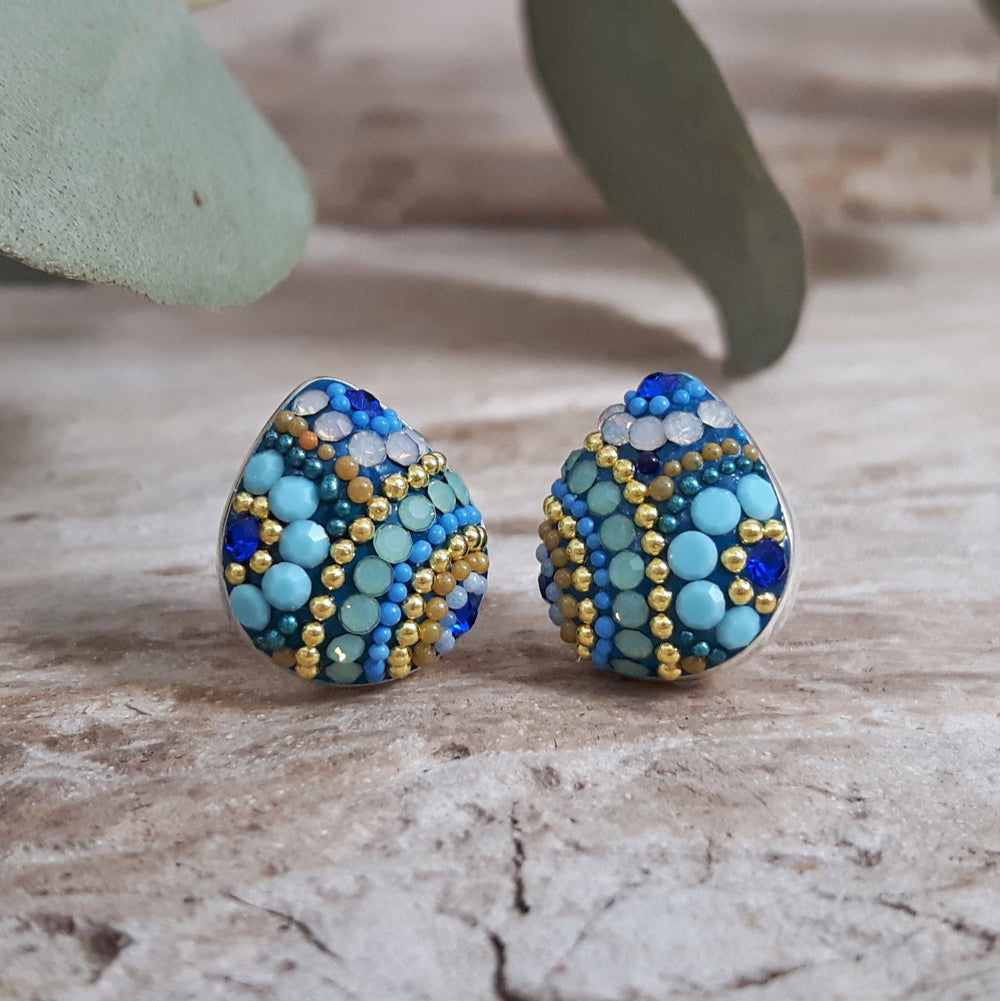 Allegra Amalfi Dream Teardrop Stud Earrings