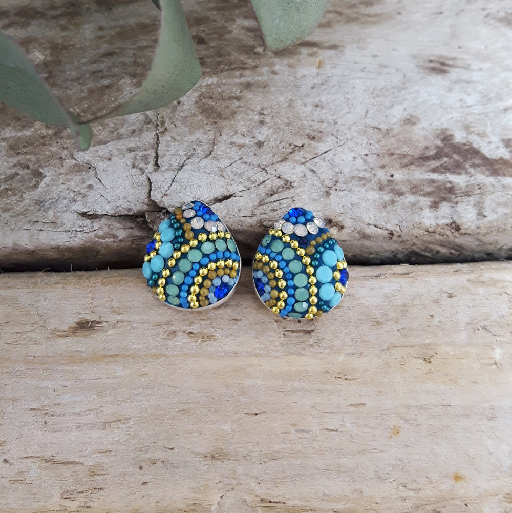 Allegra Amalfi Dream Teardrop Stud Earrings