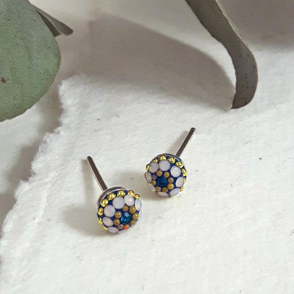 Allegra Amalfi Gold Tiny Stud Earrings