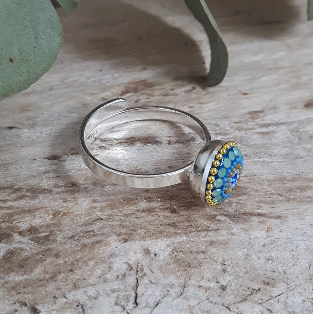 Allegra Amalfi Dream Mini Round Adjustable Ring