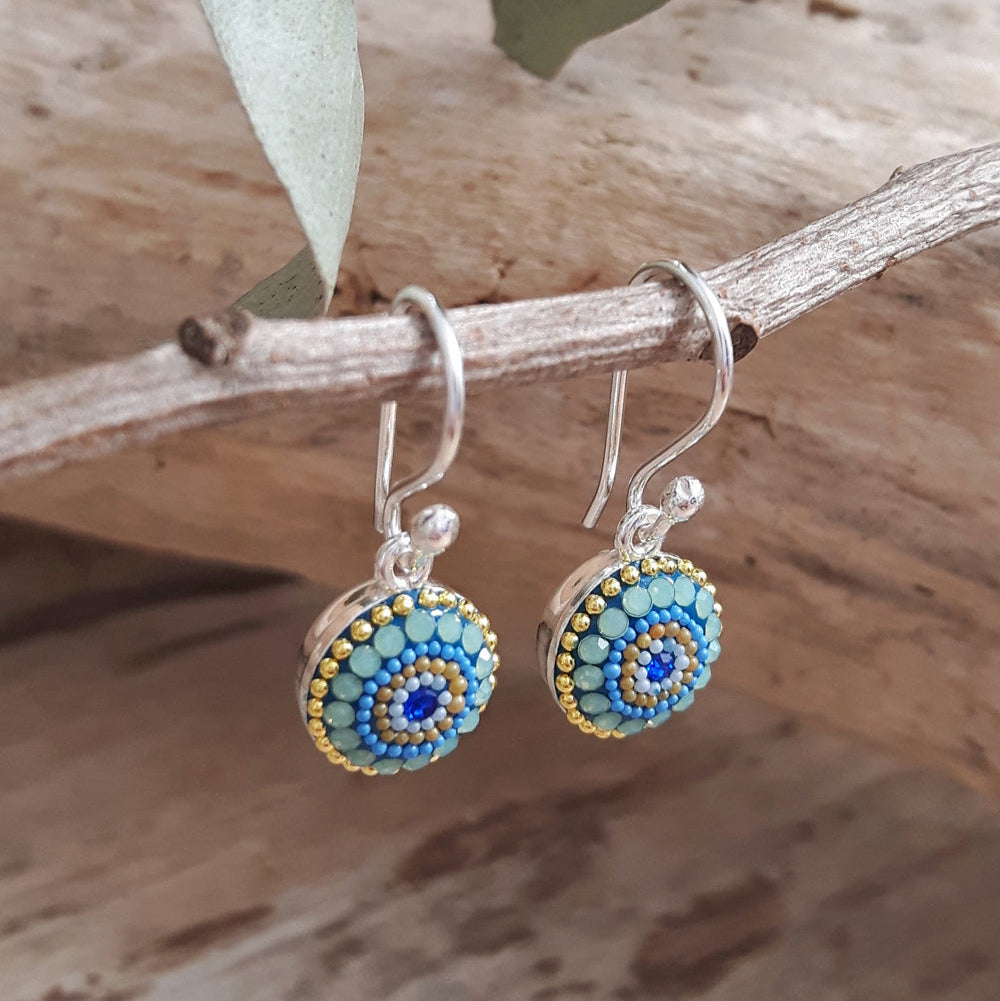 Allegra Amalfi Dream Round Drop Earrings