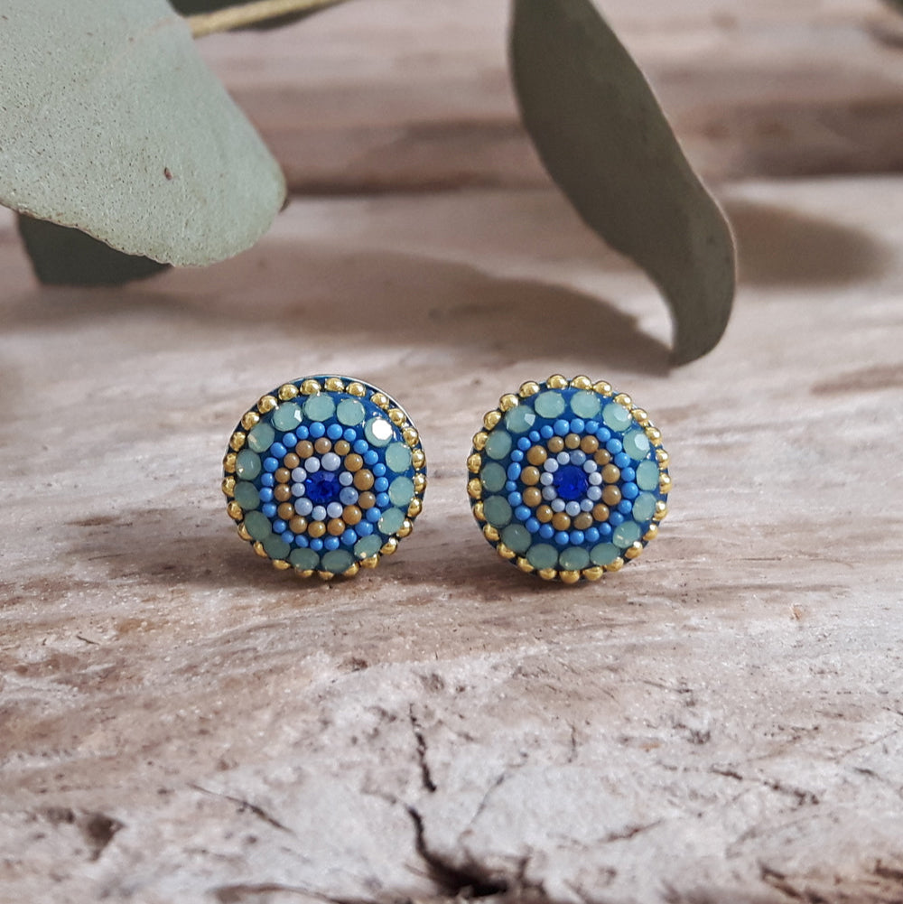 Allegra Amalfi Dream Round Stud Earrings