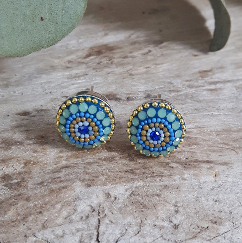 Allegra Amalfi Dream Round Stud Earrings