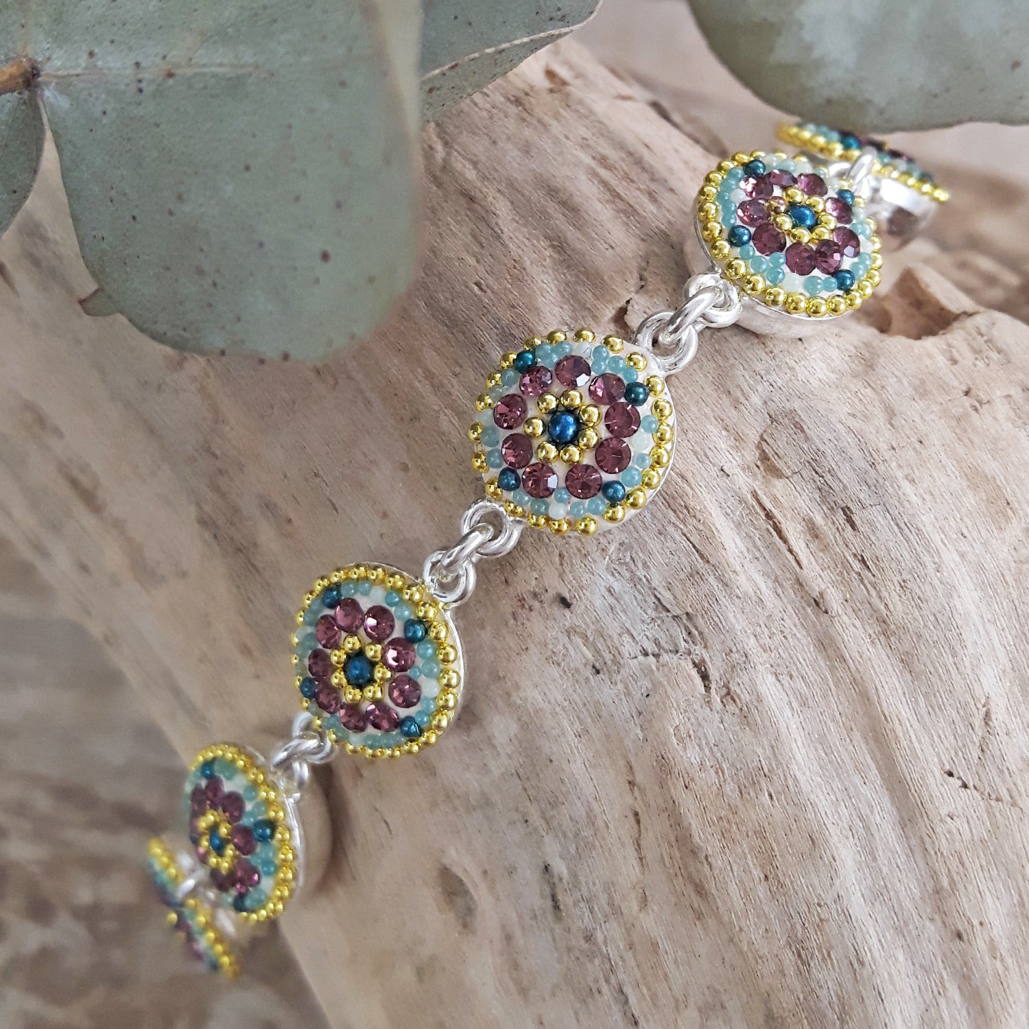 Allegra Round Antique Daisy Bracelet