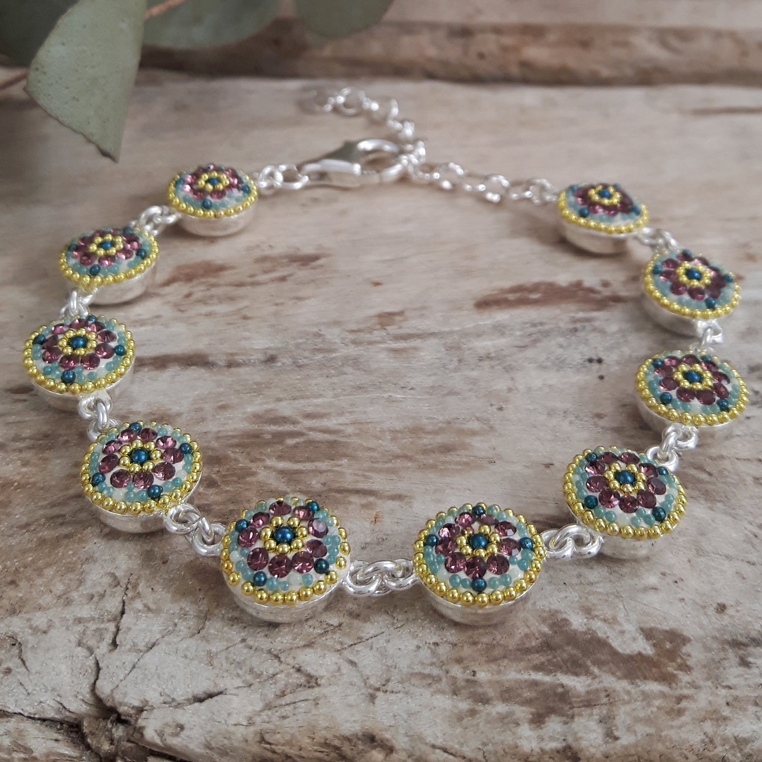 Allegra Round Antique Daisy Bracelet