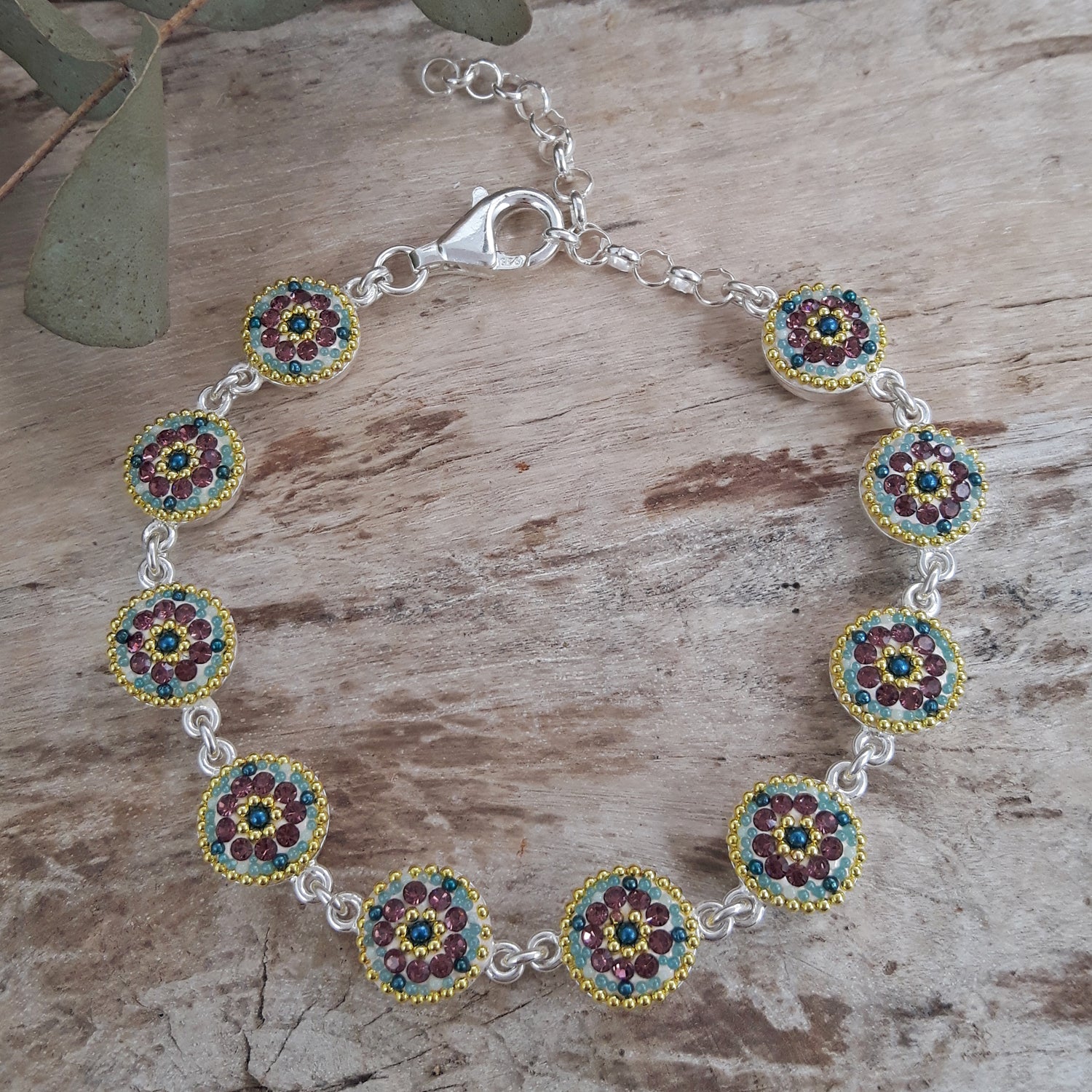 Allegra Round Antique Daisy Bracelet