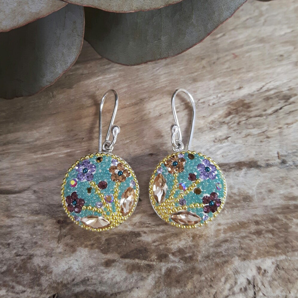 Allegra Antique Tree Of Life Drop Earrings