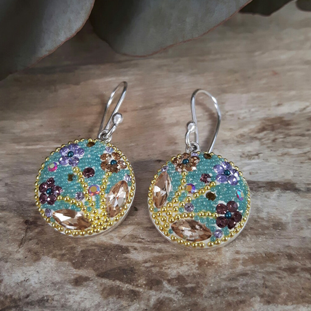 Allegra Antique Tree Of Life Drop Earrings