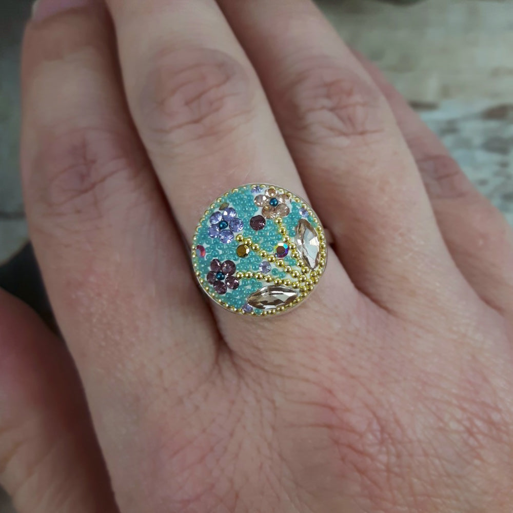 Allegra Antique Tree Of Life Adjustable Ring