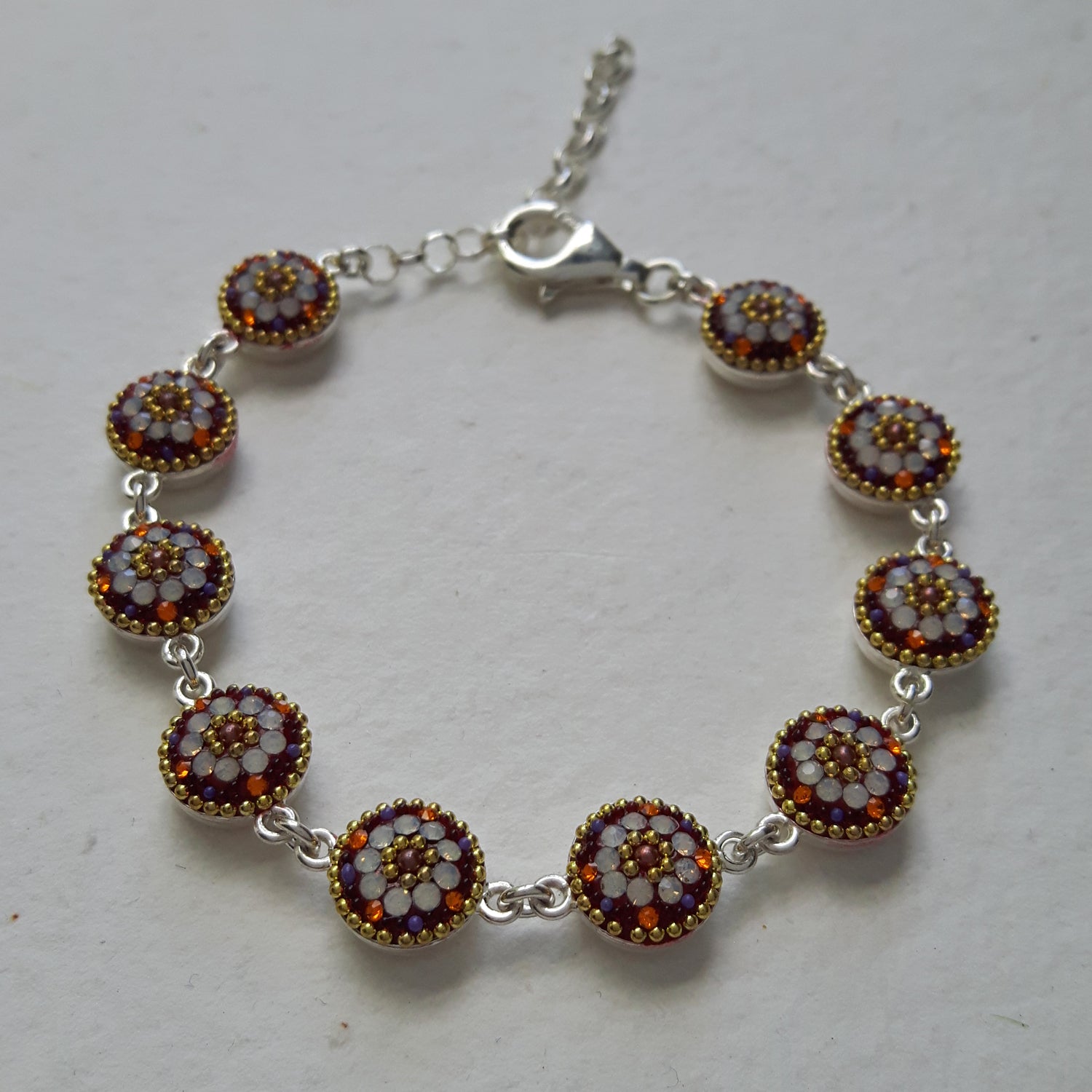 Allegra Round Berry Daisy Bracelet