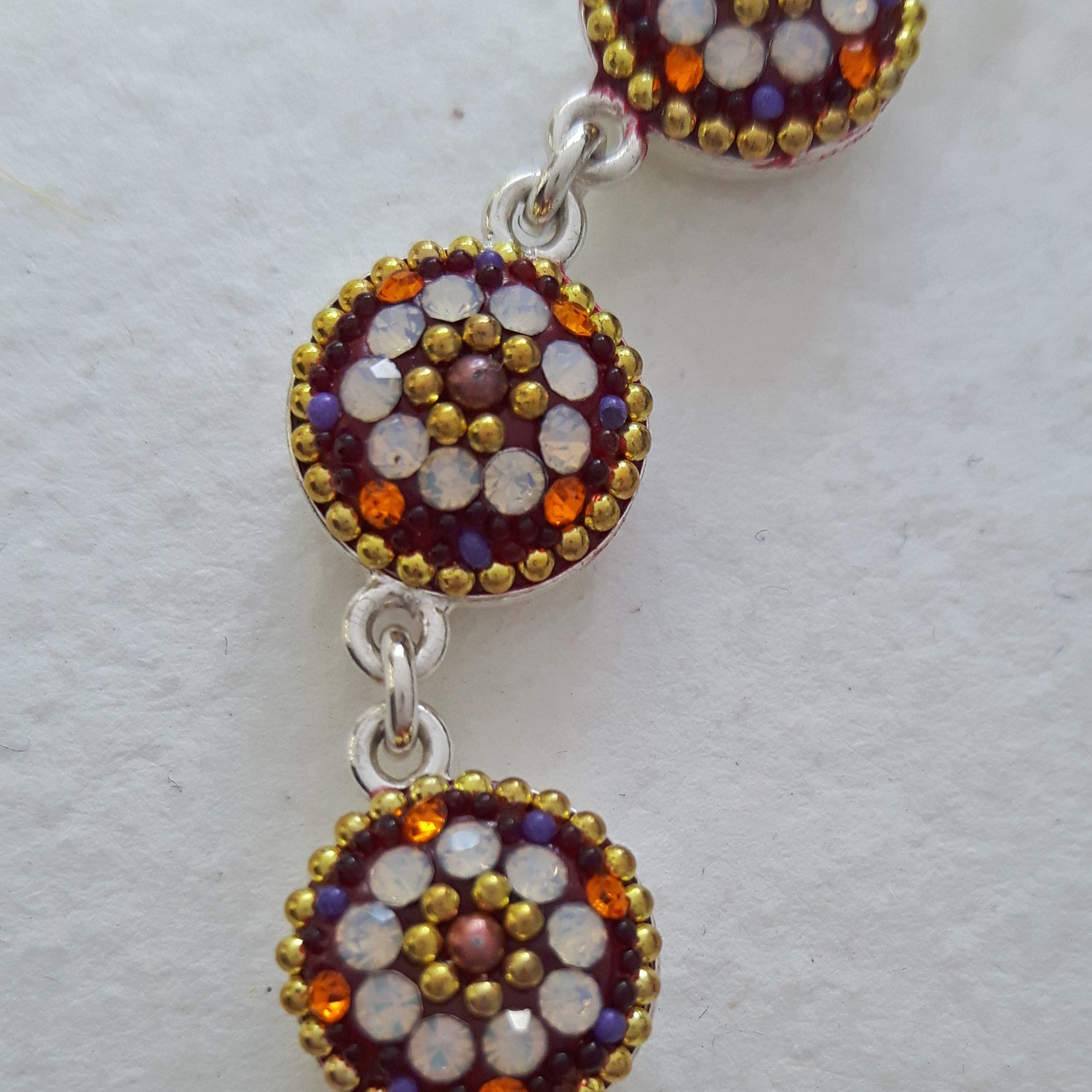 Allegra Round Berry Daisy Bracelet