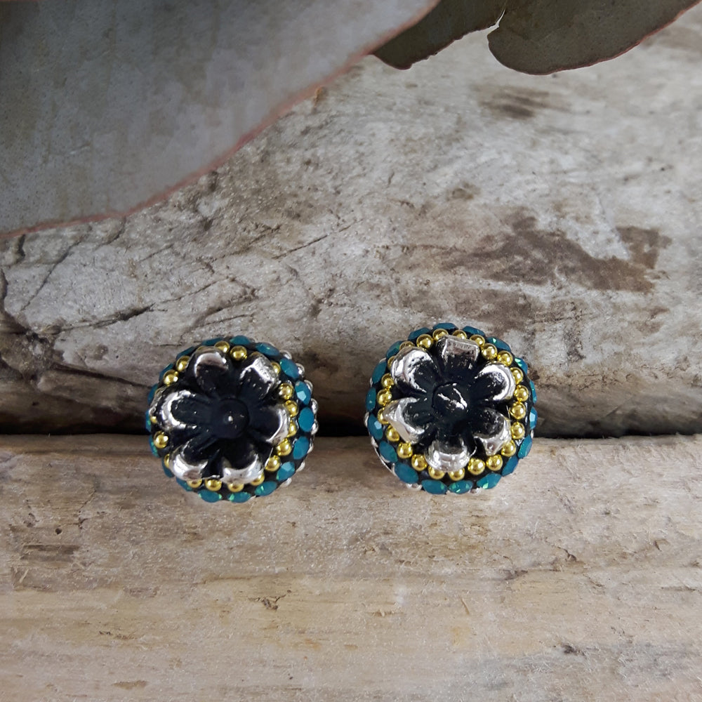 Allegra Catrina Rainbow Stud Earrings