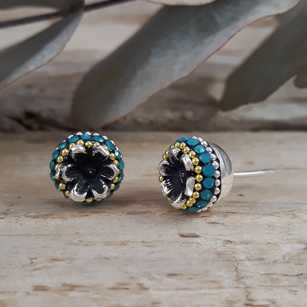 Allegra Catrina Rainbow Stud Earrings