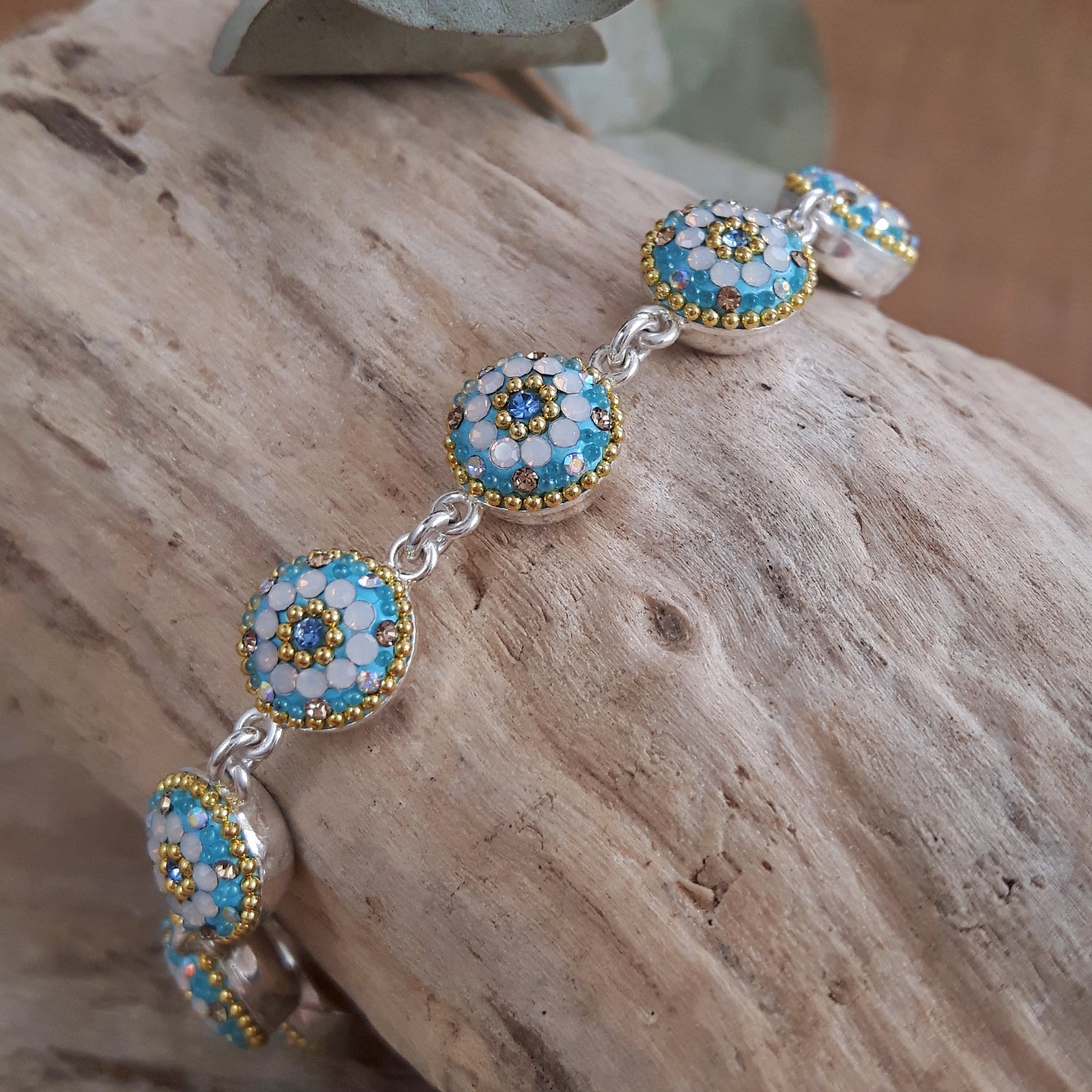 Allegra Round Daisy Dream TQ Bracelet