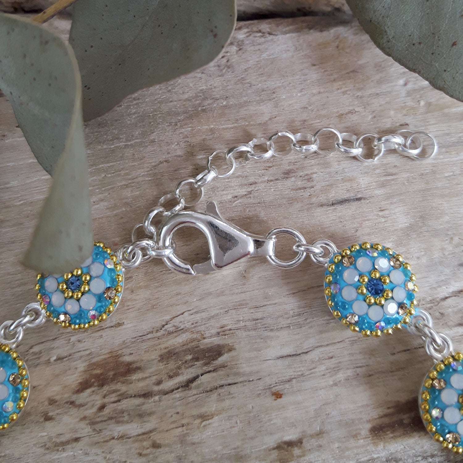 Allegra Round Daisy Dream TQ Bracelet