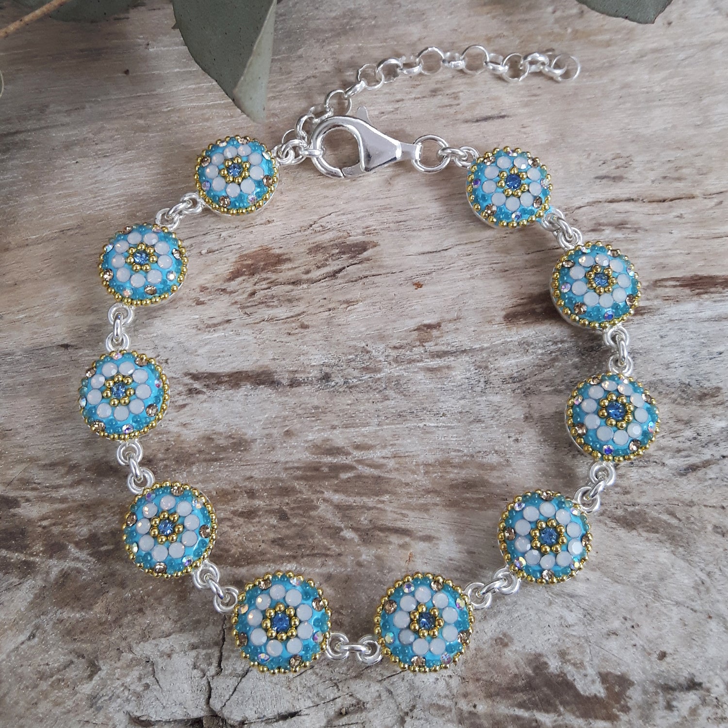 Allegra Round Daisy Dream TQ Bracelet