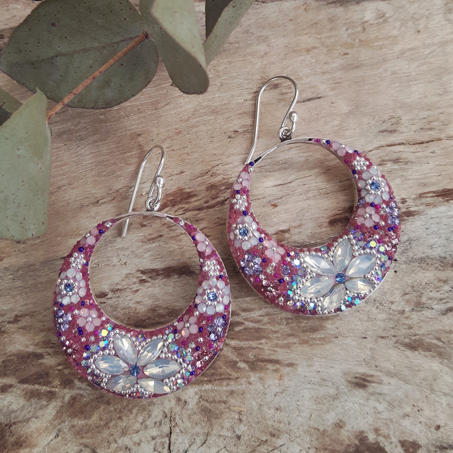 Allegra Lilac Dream Boho Hoop Earrings