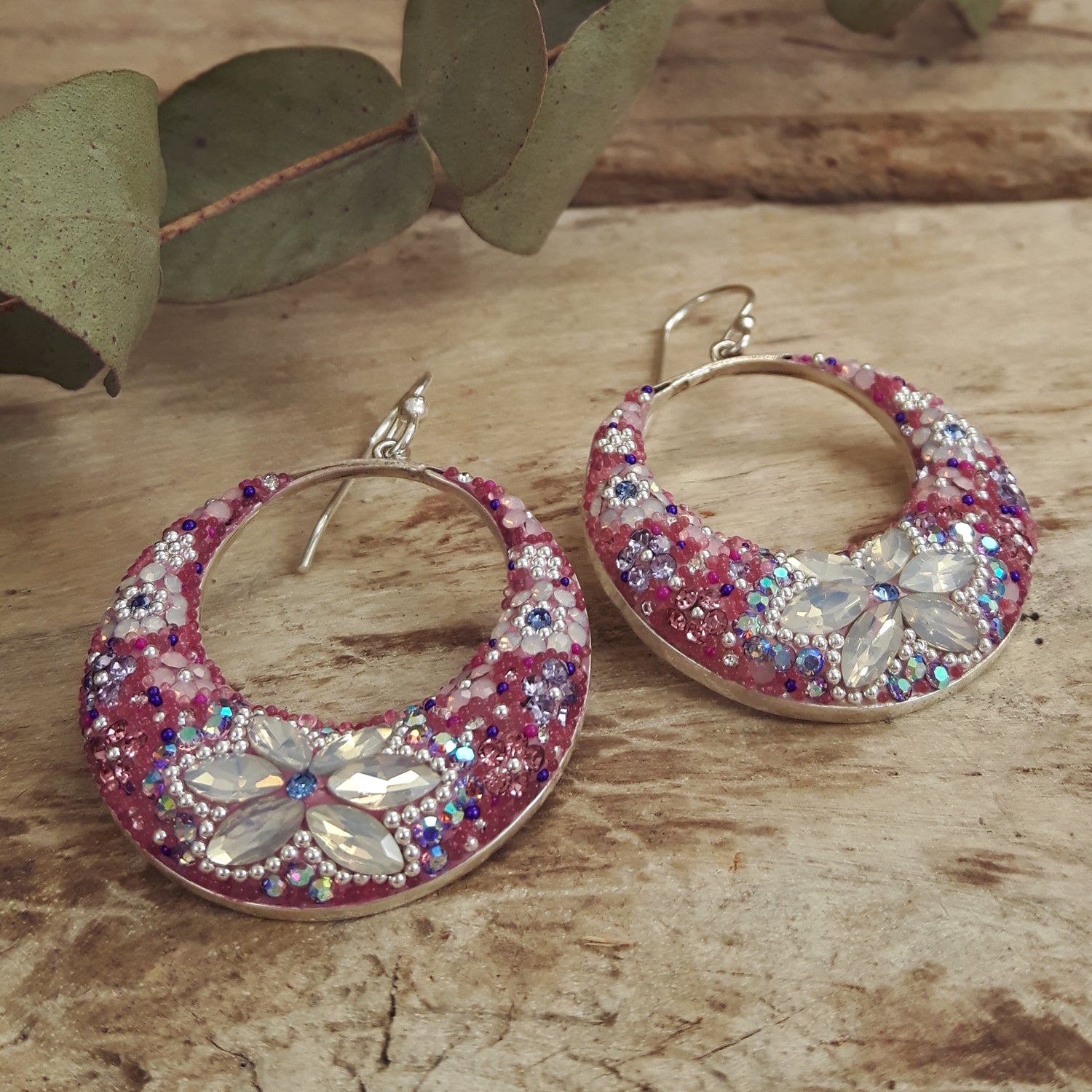 Allegra Lilac Dream Boho Hoop Earrings