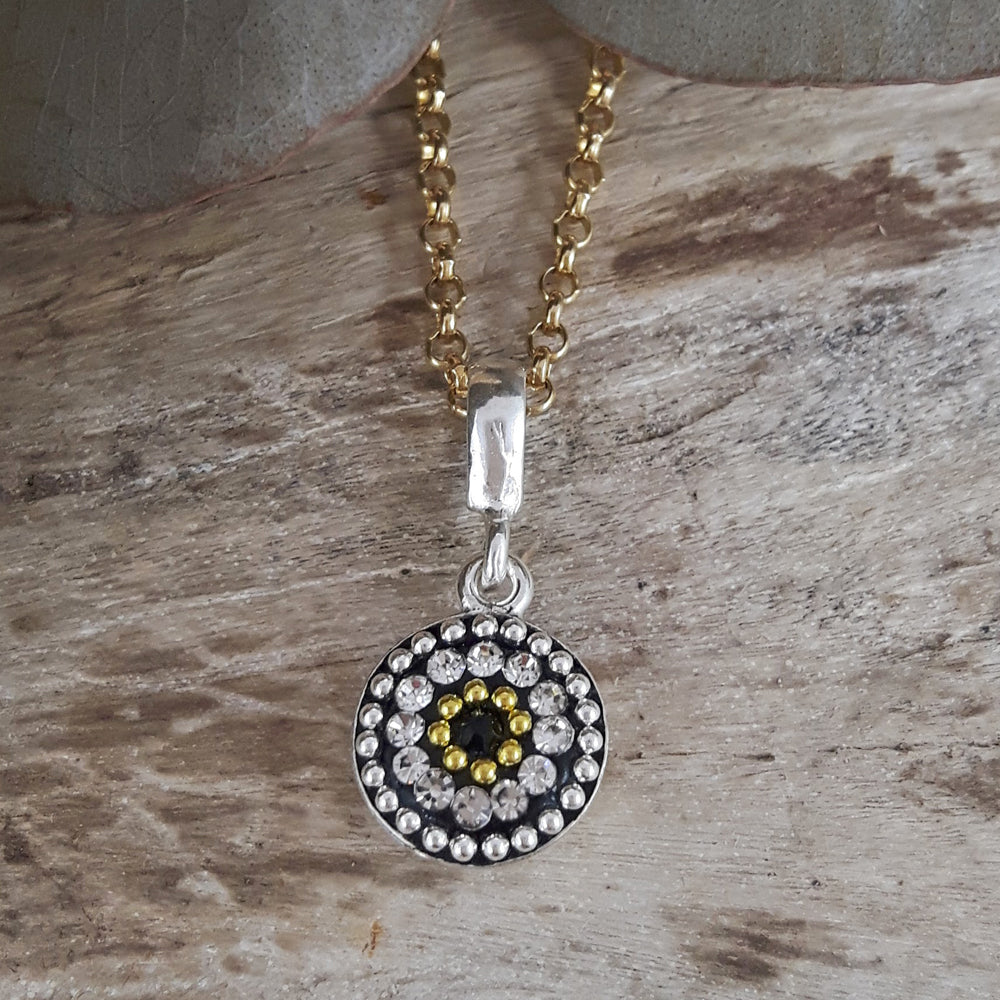 Allegra Onyx Elegance Round Mini Pendant