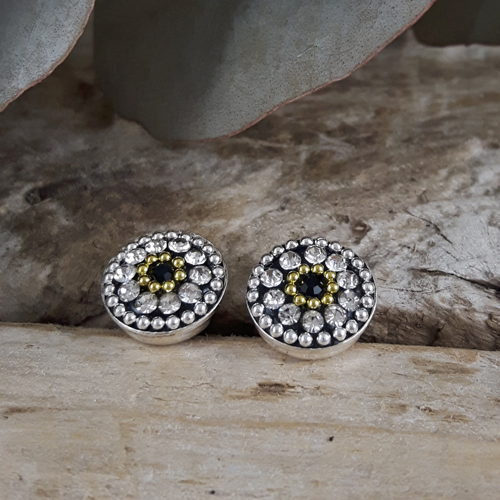Allegra Onyx Elegance Stud Earring