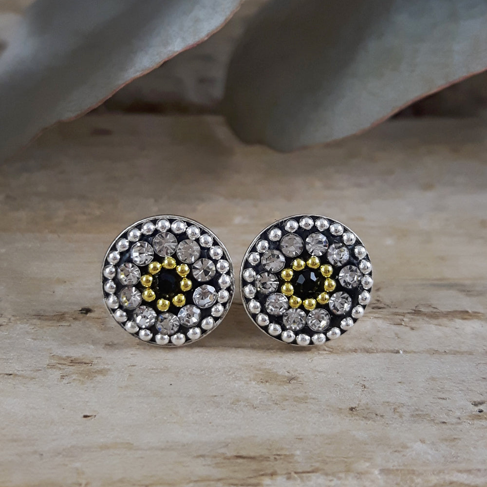 Allegra Onyx Elegance Stud Earring