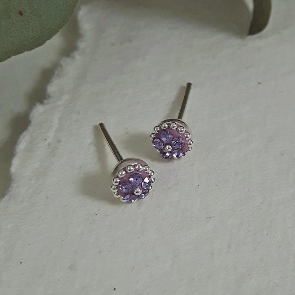 Allegra Tanzanite Tiny Stud Earrings