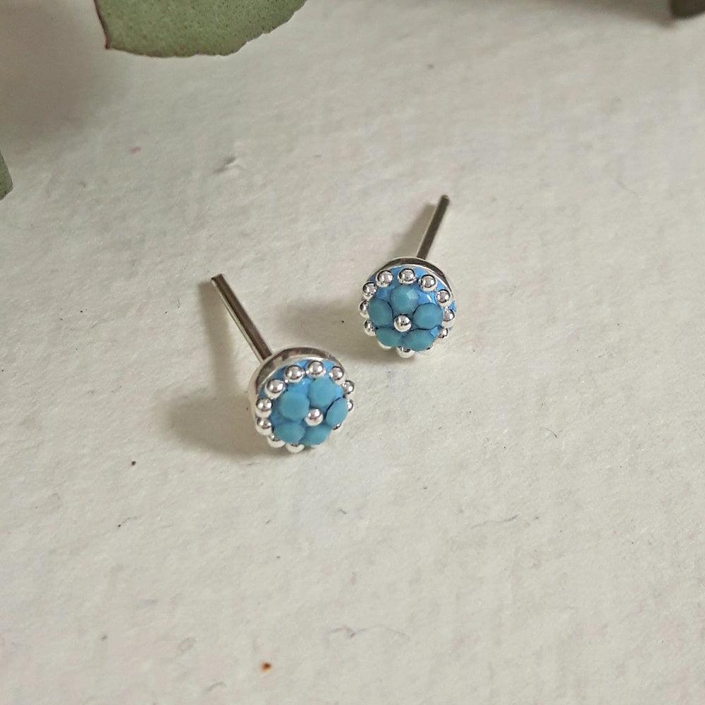Allegra Turquoise Tiny Stud Earrings