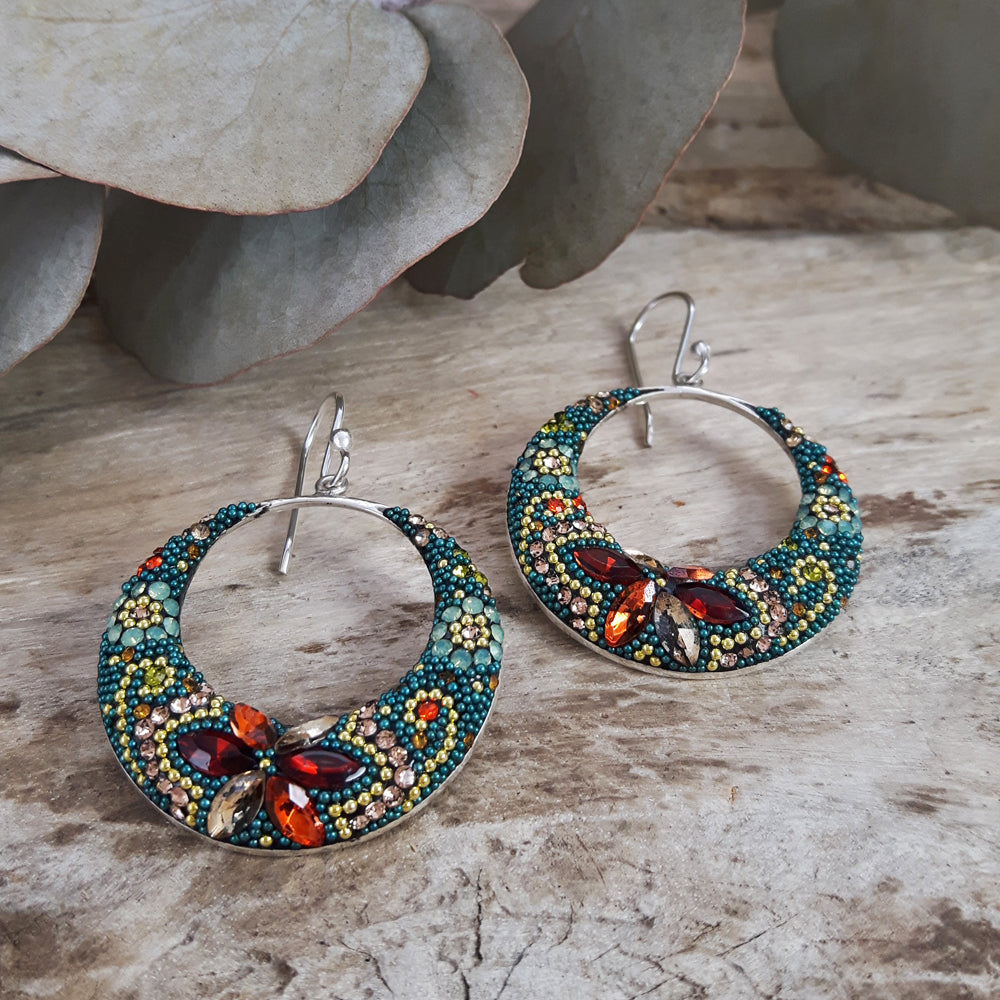 Allegra Vintage Dream Boho Hoop Earrings