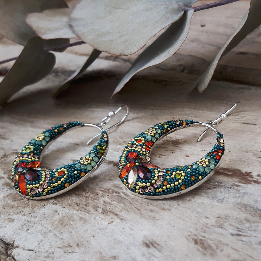 Allegra Vintage Dream Boho Hoop Earrings