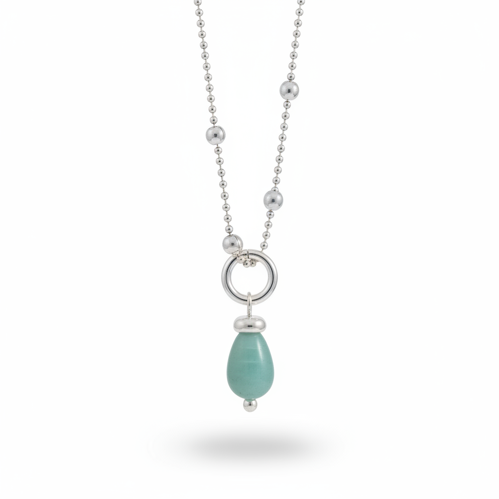 Alma Amazonite Nugget Pendant