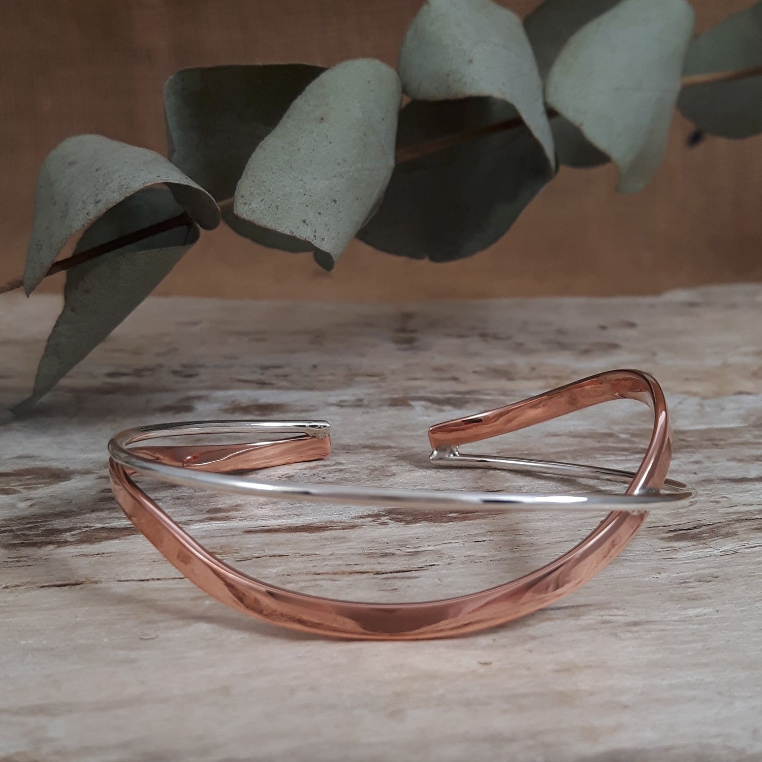 Atlantis Copper & Silver Cuff
