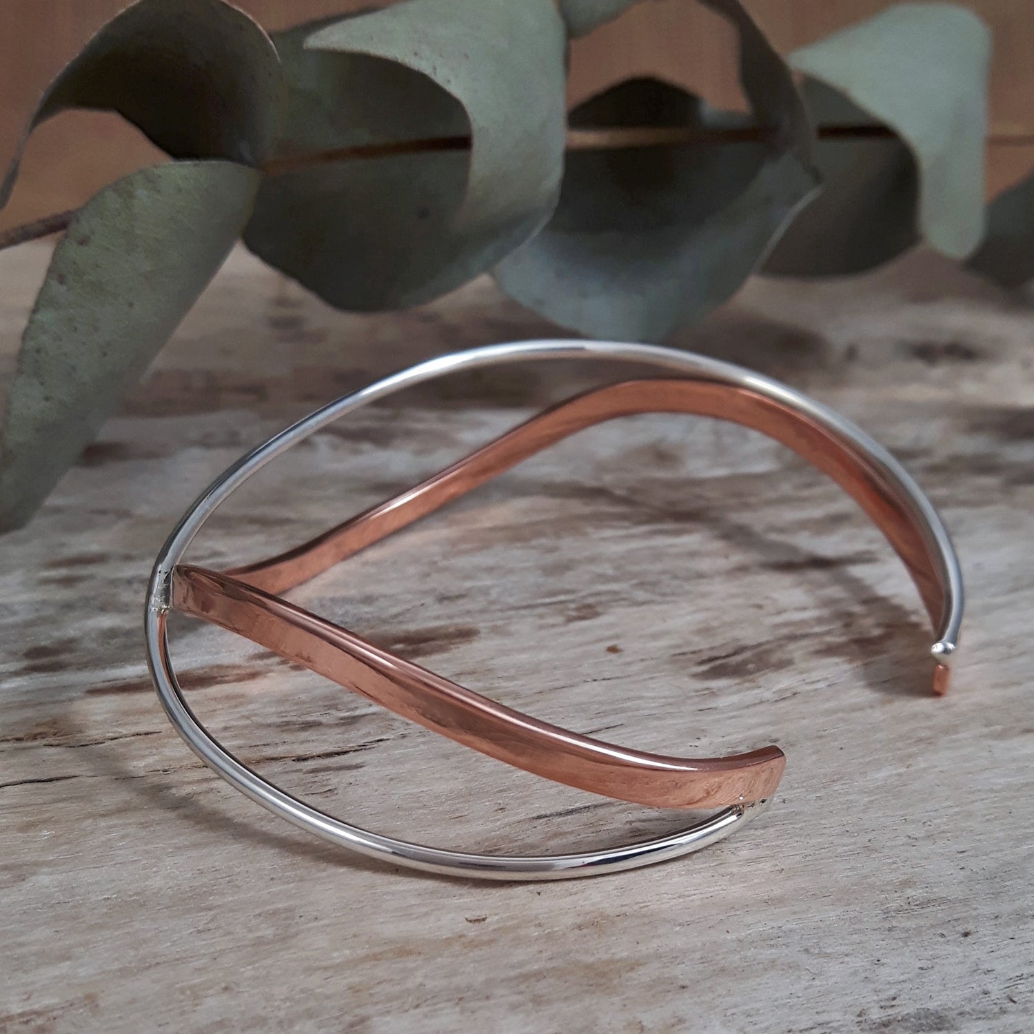 Atlantis Copper & Silver Cuff
