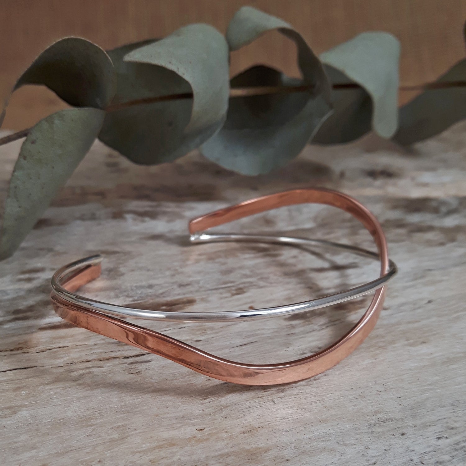 Atlantis Copper & Silver Cuff