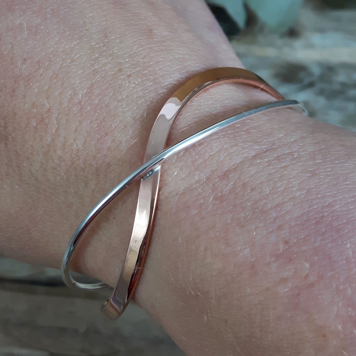 Atlantis Copper & Silver Cuff