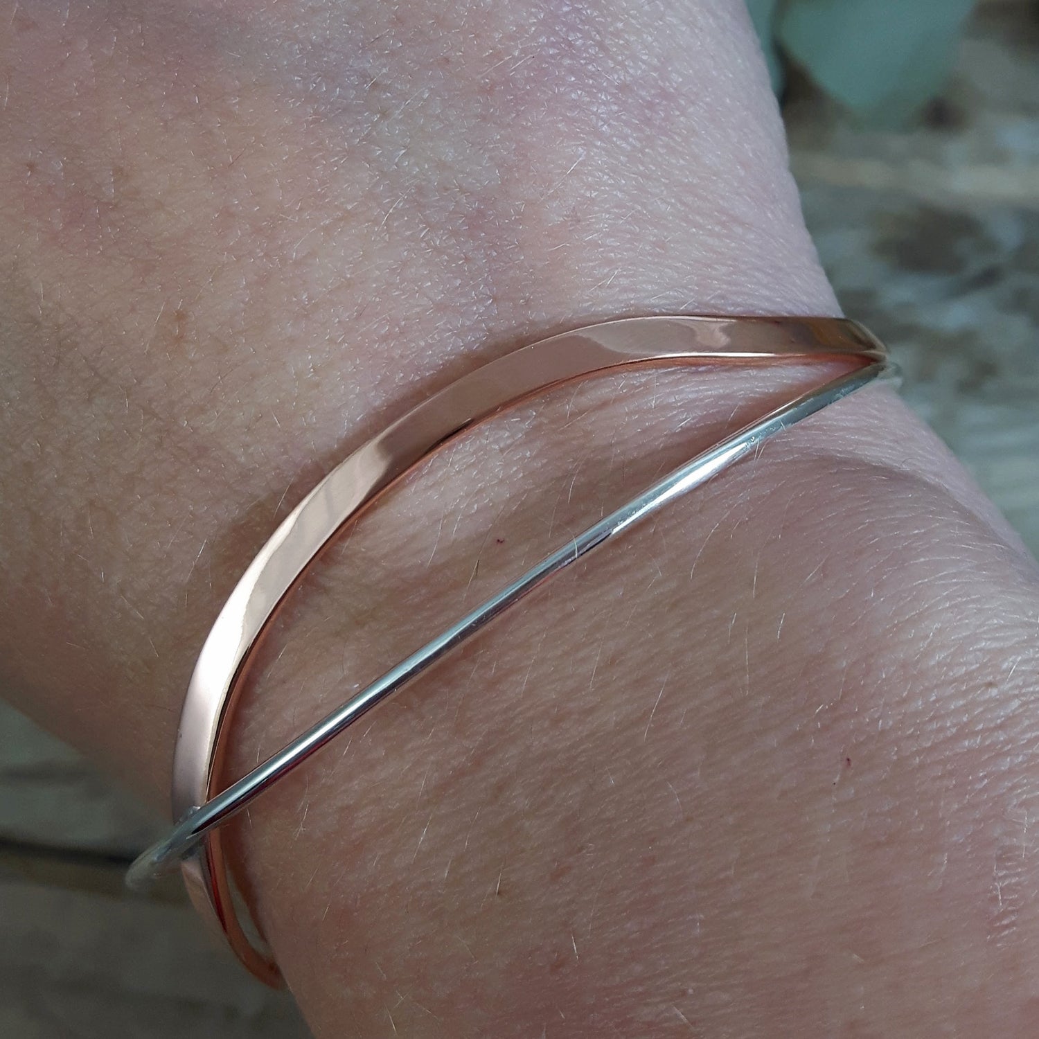 Atlantis Copper & Silver Cuff