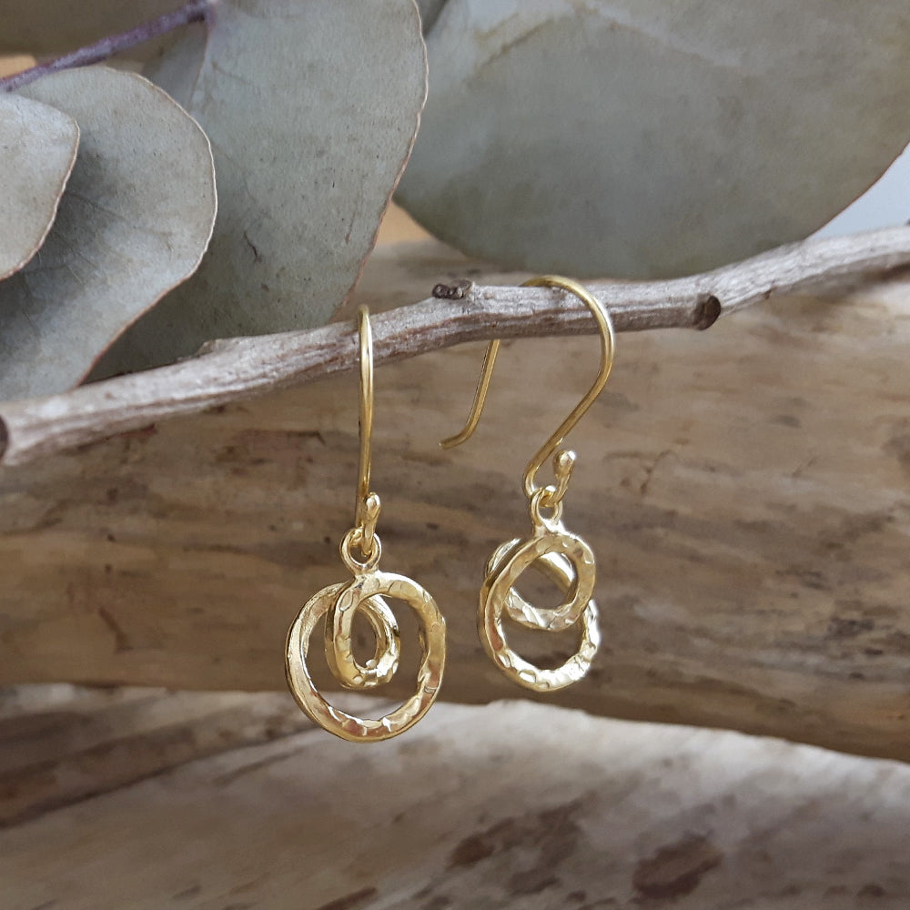 Foresta Caracol Gold Drop Earrings
