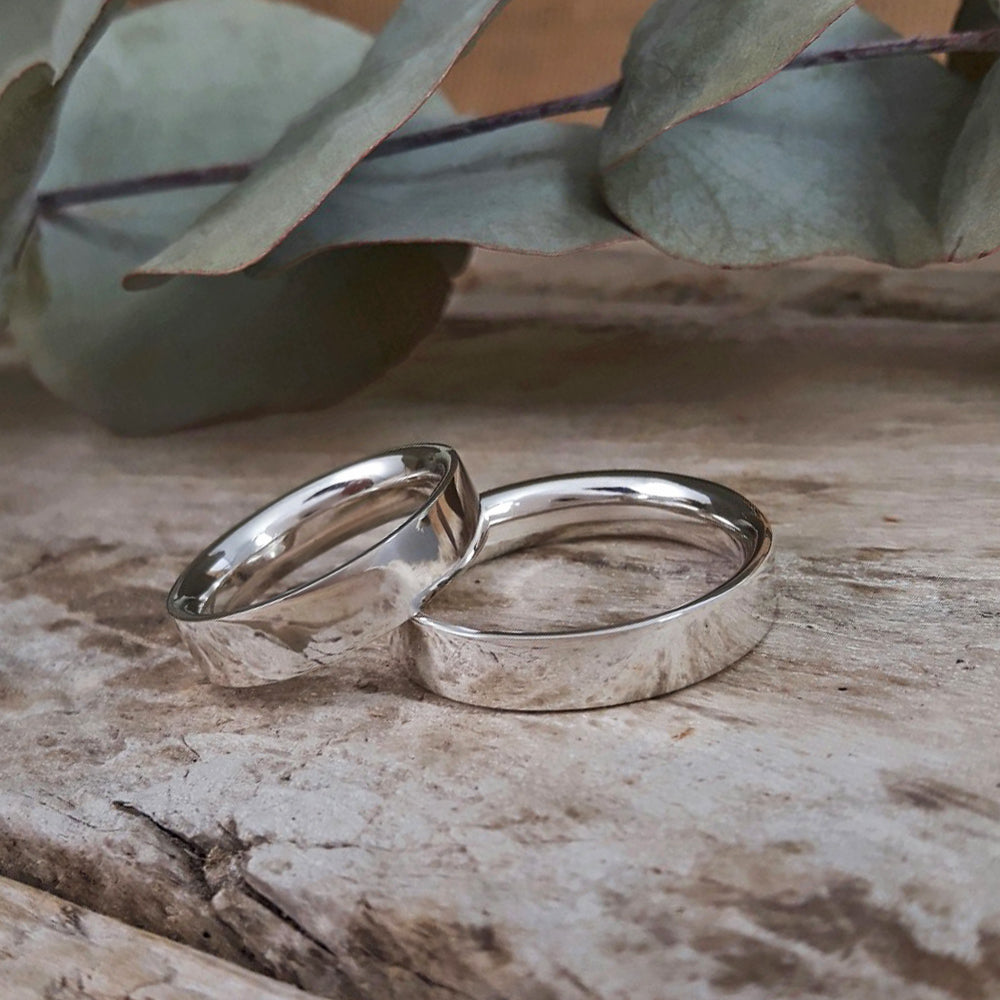 Court Sterling silver 4mm Band Wedding Ring