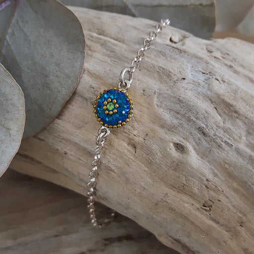 Allegra Chain Dazzle Turquoise Bracelet