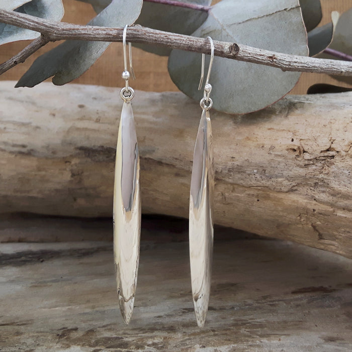 Delith Sterling Silver Polished Drop Earrings