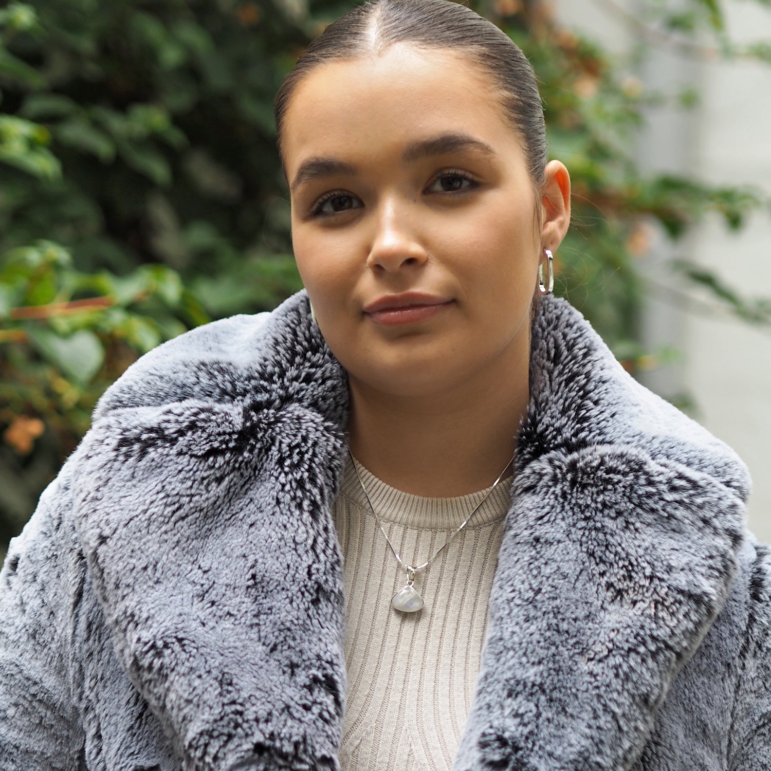 Monet Moonstone Small Pendant Triangle A