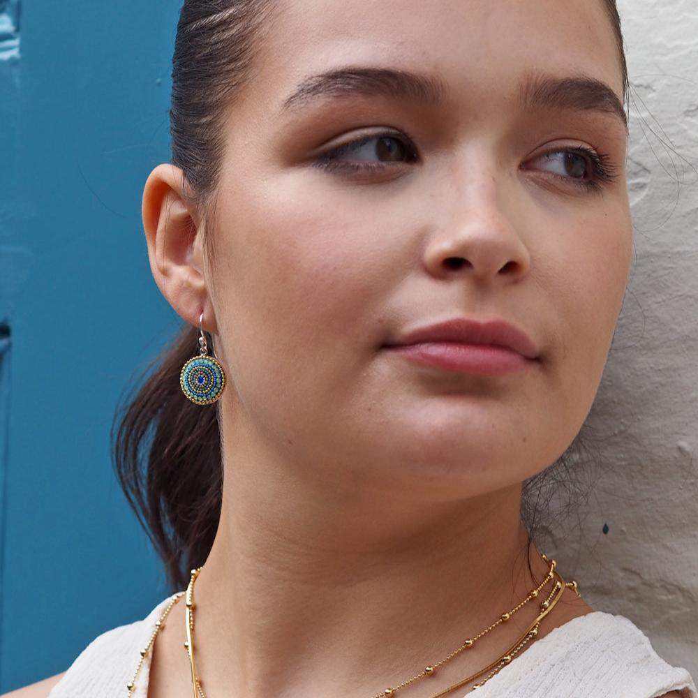 Allegra Amalfi Dream Coin Drop Earrings