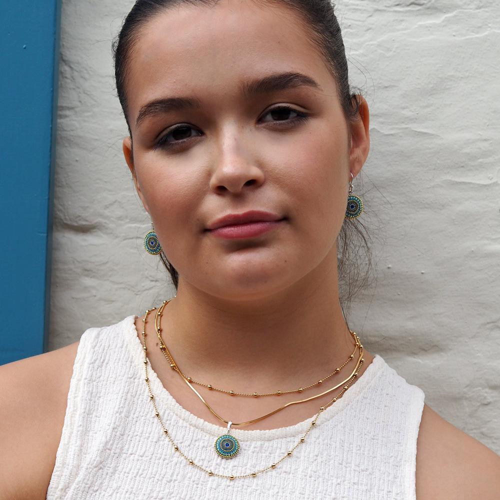 Allegra Amalfi Dream Coin Drop Earrings