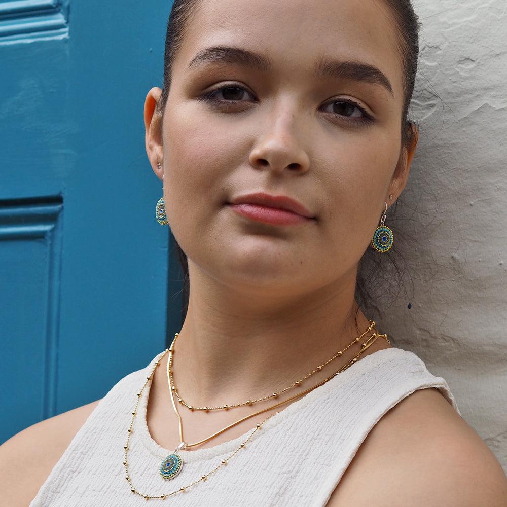 Allegra Amalfi Dream Coin Drop Earrings