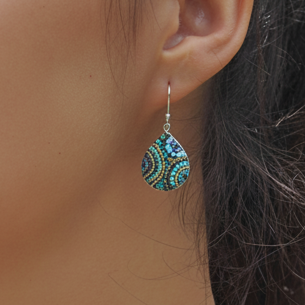 Allegra Amalfi Dream Teardrop Drop Earrings