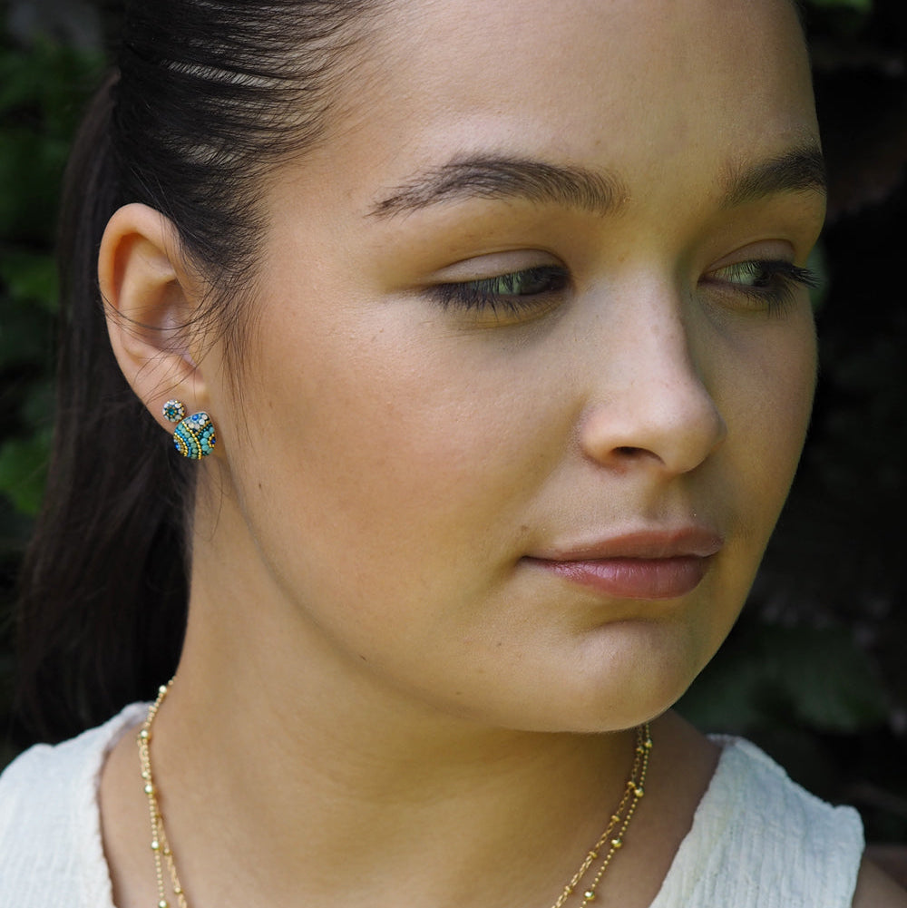 Allegra Amalfi Dream Teardrop Stud Earrings