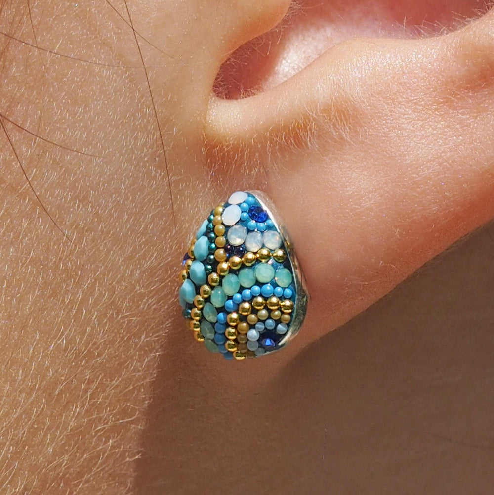 Allegra Amalfi Dream Teardrop Stud Earrings